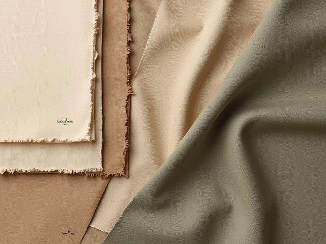 Échantillons de tissus durables luxueux et palette de couleurs beige, marron, gris